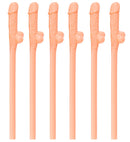 Set Of 6 Willy Sipping Straws