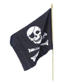 Pirate Flag 45x30cm Black Skull and Crossbones 1