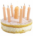 Set Of 6 Willy Party Candles