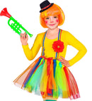 Clown  Tutu, Braces With Flower, Mini Top Hat 