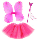 Hot Pink Magic Fairy  Tutu, Wings, Magic Wand 