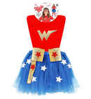 Wonder Girl  T-Shirt, Tutu, Headpiece, Cuffs 