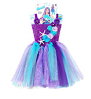 Mermaid  Tutu Dress, Headpiece 