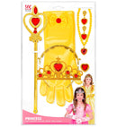 Princess Set  Tiara, Gloves, Necklace, Earrings, Ring, Magic Wand 
