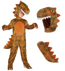T-Rex  Jumpsuit, Hooded Mask 