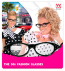 Black 50S Glasses With Strass