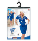 Sailor  Dress With Belt, Hat 