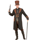 Steampunk Man  Coat With Vest, Hat 