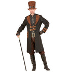 Steampunk Man  Coat With Vest, Hat 