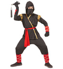 Ninja  Hooded Coat, Pants, Belt, Face Mask, Armbands, Shincovers 