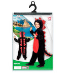 Plush Black Dinosaur  Hooded Jumpsuit 