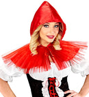 Red Capelet  Hooded Capelet 