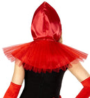 Red Capelet  Hooded Capelet 