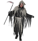 “Chained Reaper”  Hooded Robe With Gauze & Chain, Belt 