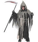 Chained Reaper  Robe With Chain, Gauzed Collar, Hood And Belt 