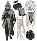 Chained Reaper  Robe With Chain, Gauzed Collar, Hood And Belt 