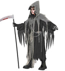 Chained Reaper  Robe With Chain, Gauzed Collar, Hood And Belt 