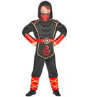 Ninja  Hooded Coat With Armour, Pants, Facemask 