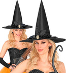 Hat With Skull Bow & Flowers Witch