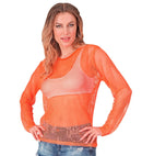 Neon Orange Net Shirt