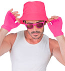 Neon Pink Fingerless Gloves