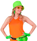 Neon Green Fingerless Gloves