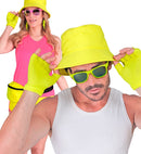 Neon Yellow Fingerless Gloves
