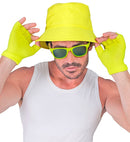 Neon Yellow Fingerless Gloves