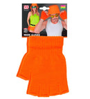 Neon Orange Fingerless Gloves