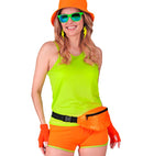 Neon Orange Fingerless Gloves