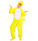 Duck In Soft Plush  Hooded Jumpsuit With Mask 