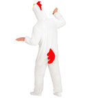 Chicken In Soft Plush  Hooded Jumpsuit With Mask 