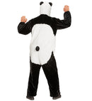 Panda In Soft Plush  Hooded Jumpsuit With Mask 