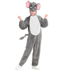 Elephant In Soft Plush  Hooded Jumpsuit With Mask 