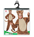 Tiger In Soft Plush  Hooded Jumpsuit With Mask 