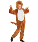 Lion In Soft Plush  Hooded Jumpsuit Withmask 