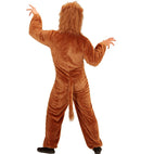 Lion In Soft Plush  Hooded Jumpsuit Withmask 
