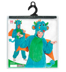 Dragon In Soft Plush  Hooded Jumpsuit With Mask 
