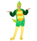Green Bird In Soft Plush  Hooded Jumpsuit With Mask 