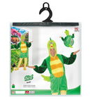 Green Bird In Soft Plush  Hooded Jumpsuit With Mask 