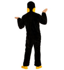 Penguin In Soft Plush  Hooded Jumpsuit With Mask 