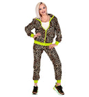 80'S Leopard Shell Suit  Jacket, Pants 