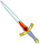 Knight Sword In Soft Eva Foam - 60 Cm