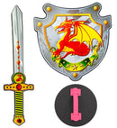 Dragon Knight Sword & Shield In Soft Eva Foam - Sword 52 Cm, Shield 33 X 35 Cm
