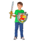 Dragon Knight Sword & Shield In Soft Eva Foam - Sword 52 Cm, Shield 33 X 35 Cm