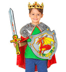 Dragon Knight Sword & Shield In Soft Eva Foam - Sword 52 Cm, Shield 33 X 35 Cm