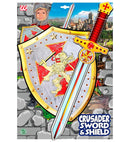 Crusader Sword & Shield In Soft Eva Foam - Sword 52 Cm, Shield 28 X 36 Cm