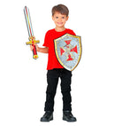 Crusader Sword & Shield In Soft Eva Foam - Sword 52 Cm, Shield 28 X 36 Cm