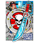 Pirate Cutlass & Shield In Soft Eva Foam - Sword 52 Cm, Shield 52 Cm