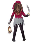 Pirate Skeleton  Shirt With Corset & Skirt, Leggings, Bandana 